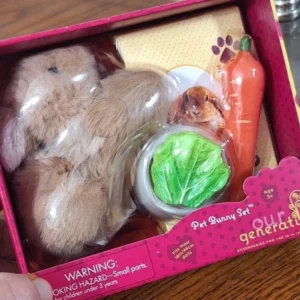 NEW Our Generation Pet Bunny Set fits American girl AG OG 18″ Dolls